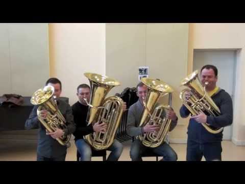 Miraphone Tuba Quartett  happy birthday