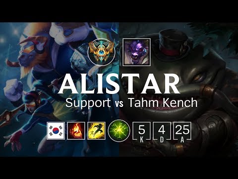 Alistar Support vs Tahm Kench - KR Challenger Patch 8.7