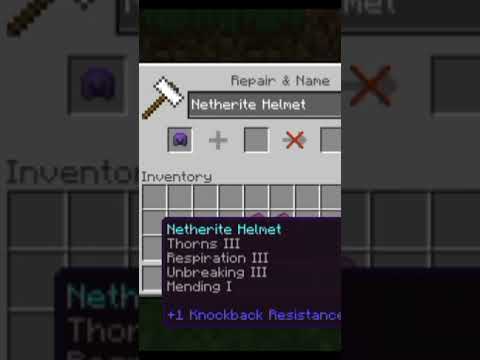 Minecraft : Best Enchantments for your Helmet