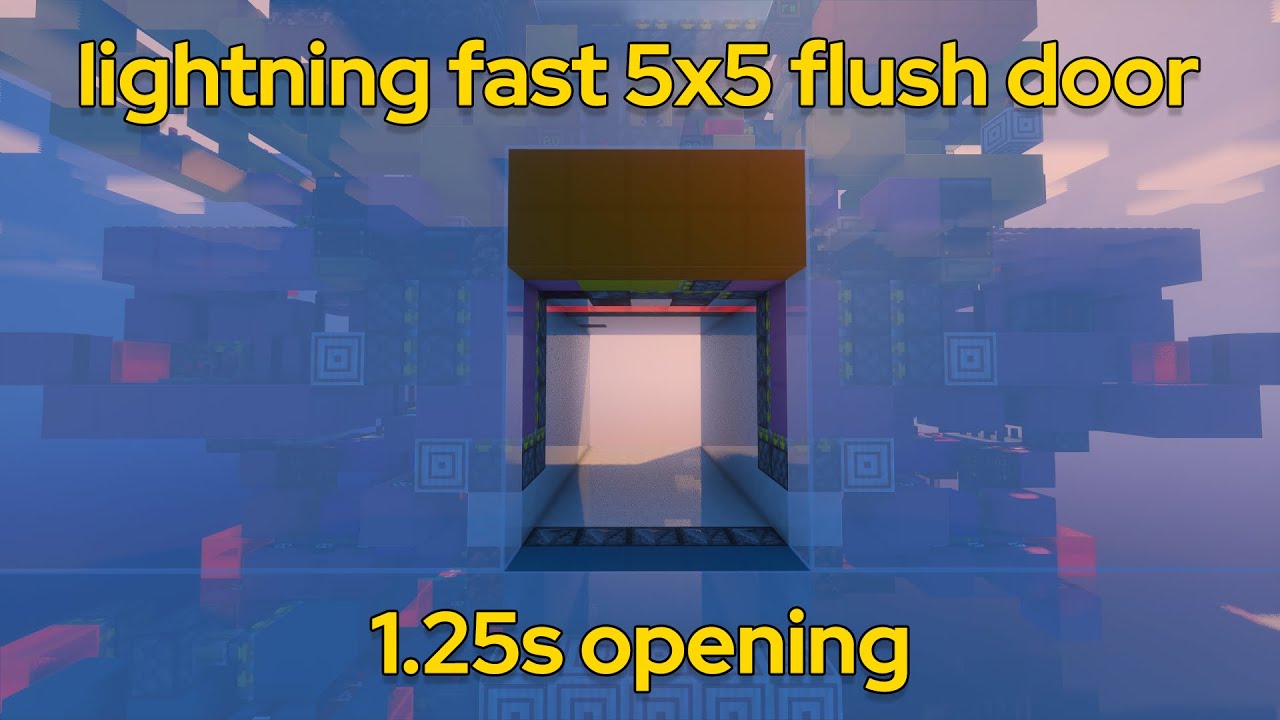 lightning fast 5x5 flush door v2 - 1.25s opening
