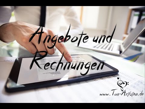 Ton Artisten I einfache Angebote und Rechnungen für DJs