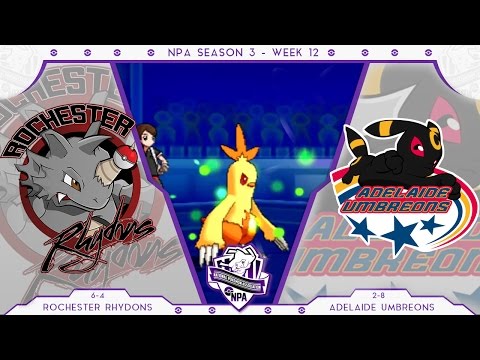 Rochester Rhydons vs Adelaide Umbreons | NPA Season 3 Week 12 | MCNUGGETS' DEBUT