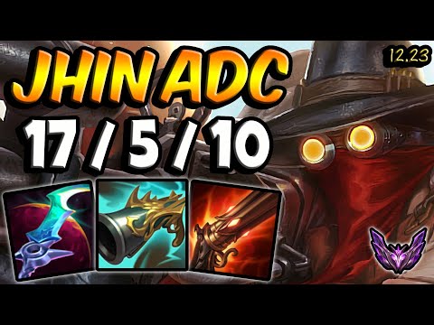 Jhin ADC vs Tristana [ TripleKill ] KR Master Patch 12.23 / Season 12 💥