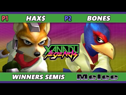 Xanadu Legends TOP 8 - Hax$ (Fox) Vs. Bones (Falco) Smash Melee - SSBM