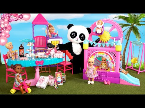 Barbie & Ken Family Birthday Party Bounce House Fun Story