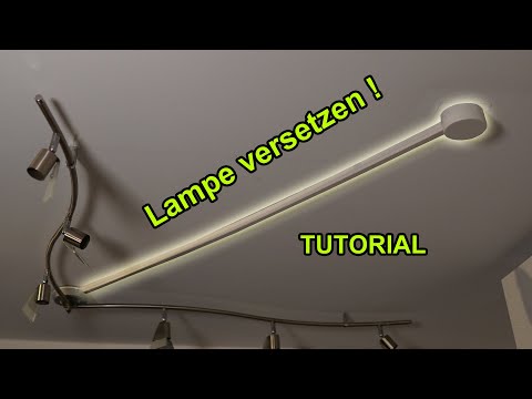 Moving a ceiling light and extending the power cable! | Tutorial | Factorem | Mounting a lamp
