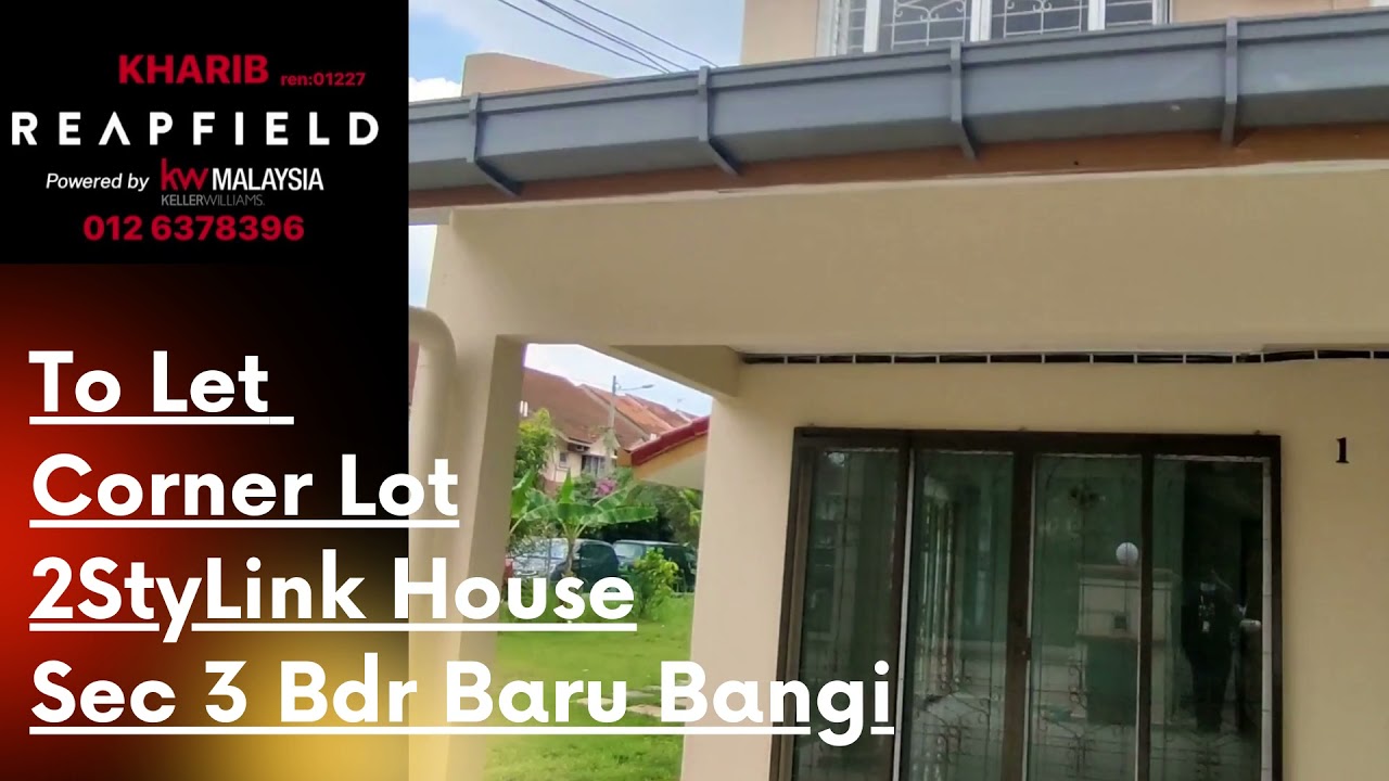 2-sty Terrace/Link House For Rent in Bandar Baru Bangi Selangor - Video