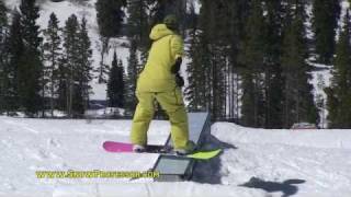 How to Snowboard Tricks: Boardslide a Funbox