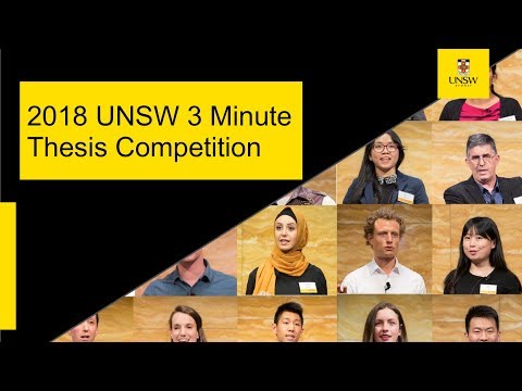 UNSW 3 Minute Thesis Final 2018