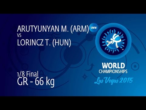 1/8 GR - 66 kg: M. ARUTYUNYAN (ARM) df. T. LORINCZ (HUN), 4-1