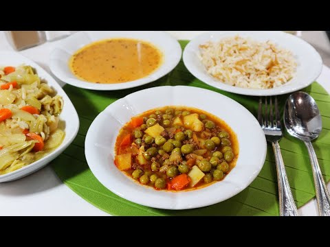 Easy Turkish Dinner Menu For Weekdays! Green peas, rice, soup & more...