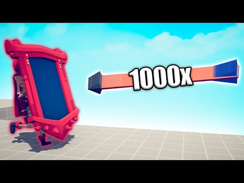 SKELETON MIRROR SHIELD vs 1000x OVERPOWERED UNITS - TABS | Totally Accurate Battle Simulator 2025