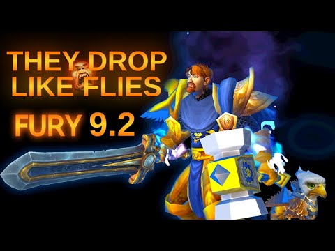 Fury Warrior  Double Legendary is INSANE! - WoW Shadowlands 9.2 Necrolord PvP Battleground Montage