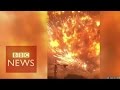 Tianjin explosion video captures fear of eyewitnesses - BBC News