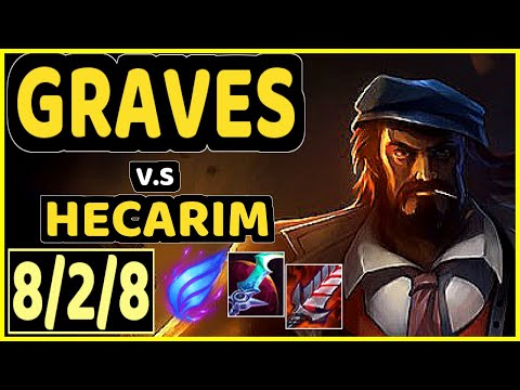 AHAHACIK (GRAVES) vs HECARIM - 8/2/8 KDA JUNGLE GAMEPLAY - EUW Ranked GRANDMASTER