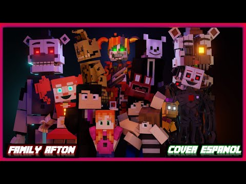 Afton Family | Minecraft FNaF Animated Music Video l COVER ESPAÑOL l (Remix by @APAngryPiggy )