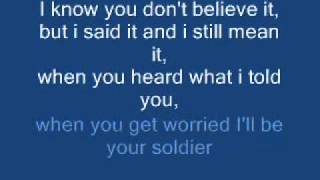 Gavin DeGraw - Soldier (lyrics)