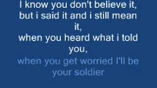 Gavin DeGraw - Soldier (lyrics)