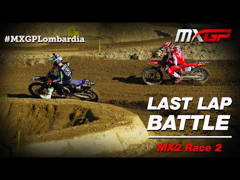 Last Lap Battle | MX2 Race 2 | MXGP of Lombardia 2022 #MXGP #Motocross