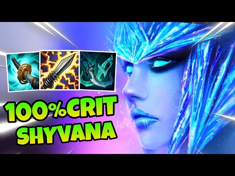 SHYVANA JUNGLE WILD RIFT BUILD FULL CRITICAL IS ACTUALY INSANE !