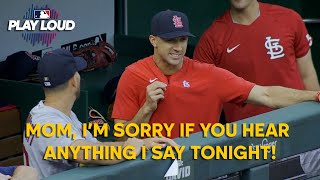 Eyebrows are weird! | MIC’D UP in dugout w/ Jack Flaherty & Luis Castillo at Cardinals vs. Reds