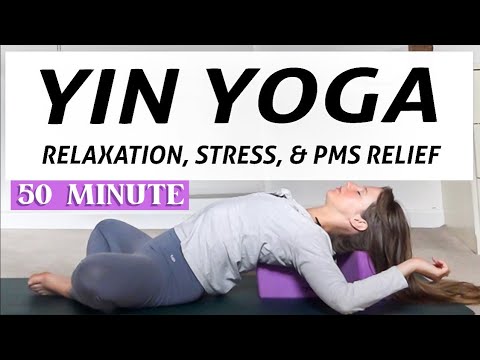 Mindful Yin Yoga (STRESS, PMS RELIEF & RELAXATION) - All Levels Yoga- YogaCandi