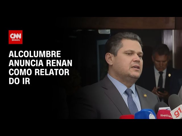 Alcolumbre indica Renan Calheiros como relator do projeto do IR no Senado | CNN 360°