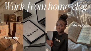 PRODUCTIVE WORK FROM HOME VLOG | huge life update, getting back on track, busy day