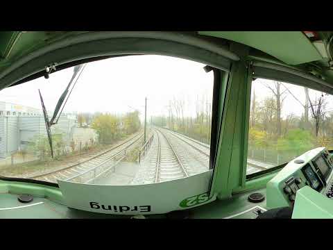 360° Führerstandsmitnahme S-Bahn München S20 Steinhausen - Grafrath BR420 09.11.2020