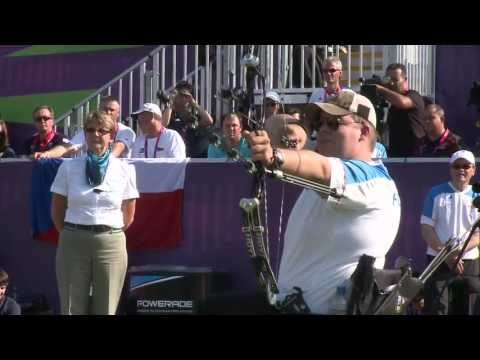 Archery - Hanci (Turkey) v Forsberg (Finland) - Men's Ind. Compound Open Semifinal - London 2012