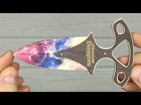 Игровой инвентарь CS GO Shadow Daggers пара деревянных тычковых ножей 15 см декор - фото 1 - id-p3194485723