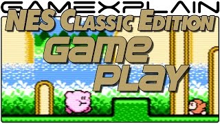 NES Classic Edition Gameplay - Menus, Bubble Bobble, Kirby's Adventure, Super Contra, Mario 3