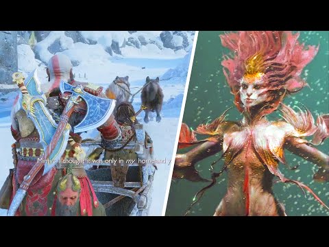 Mimir tells story Kratos about Lake Nymph