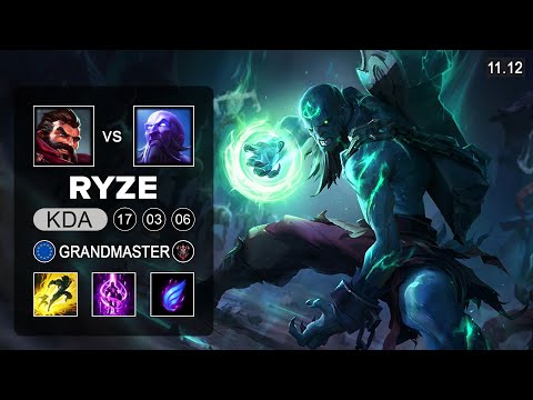 Ryze Mid vs Graves - EUW Grandmaster Patch 11.12