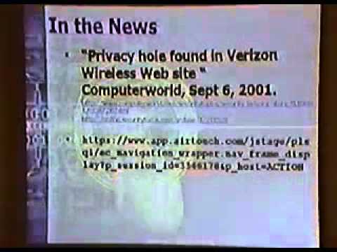 DEF CON 10 Hacking Conference Presentation By David Endler - Web Application Brute Forcing - Video