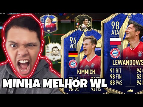 ENFRENTAMOS UM PRO PLAYER VERIFICADO NA WL! MINHA MELHOR WL COM LEWANDOWSKI E KIMMICH TOTY