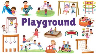 Playground Vocabulary | Playground Items | Outdoor Games | Easy English Learning Process