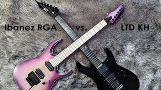 Video thumbnail for Ibanez RGAR42 vs. ESP LTD KH-502 - Which one is better? by Spiral Out Guitar