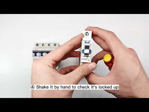 NSPV how to use Solar DC AC MCB lockout device, miniacture circuit #breaker #lock