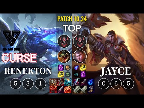 OMG Curse Renekton vs Jayce Top - KR Patch 10.24