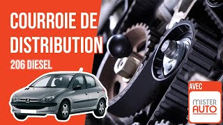 Youtube thumbnail of video "Changer la Courroie de Distribution et la Pompe à eau Peugeot 206 1.4 HDI 🚗"