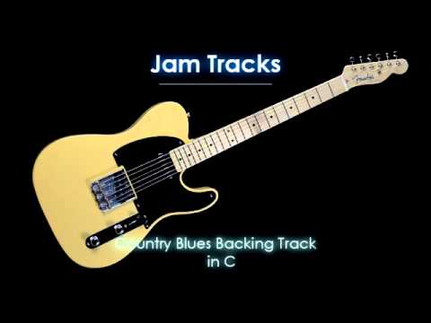 Country Blues Guitar Backing Track (C)