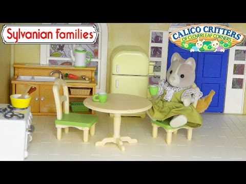 Sylvanian Families Calico Critters Kitchen Setup and adding Fridge Set â Kids Toys â KC Exhaust