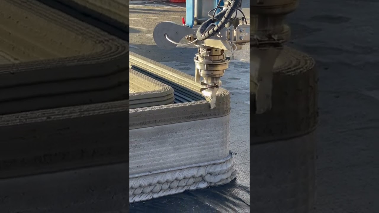 Robot creates concrete home #contractor #construction #tools