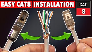 CAT 8 Connector Installation - CAT 8 Plug & Jack Install (2025)