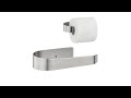 Toilettenpapierhalter aus Edelstahl Silber - Metall - 16 x 4 x 9 cm