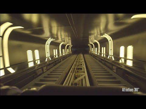 [4K] HyperSpace Mountain Hong Kong Disneyland - Space Mountain roller coaster