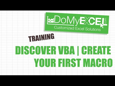 EXCEL Training: Introduction to VBA | Create your first macro