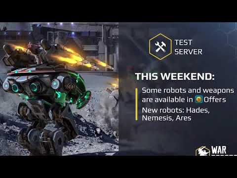 War robots test server 4.4.0 NEW ROBOTS BUFFED links here iOS and Android.