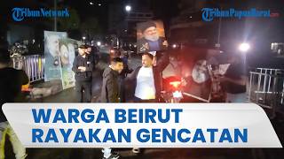 Warga Beirut Rayakan Gencatan Senjata Israel Lebanon, Tembakan Perayaan Bergemuruh